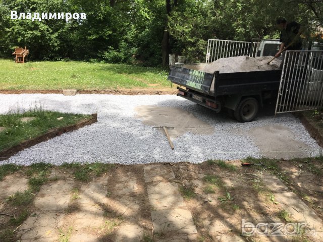 Доставка на речен пясък,скална маса,камък за габион,дренажен камък,филц,бетон,фракция, снимка 6 - Строителни материали - 16469330