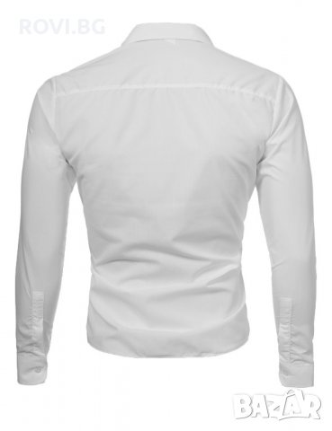 Мъжка Бяла Риза " Лукс ", снимка 2 - Ризи - 21551049