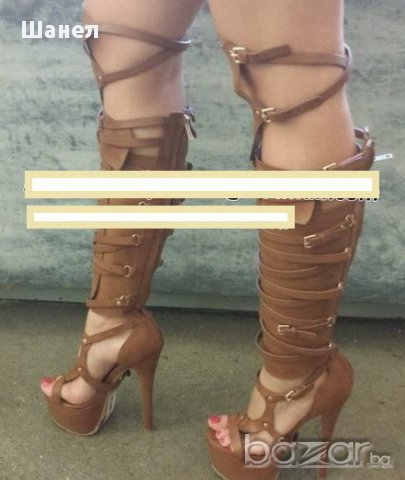 Уникални високи летни обувки