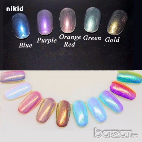 born pretty искряща пудра прах ефект русалка цветен глитър шимер с лазер ефект апликатор в кутийка