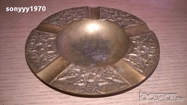 Ретро пепелник-11см-внос швеицария, снимка 6 - Антикварни и старинни предмети - 17796751