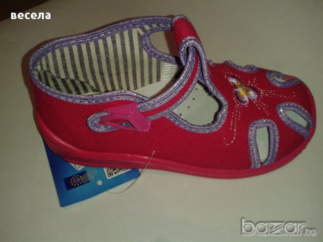 Дишащи  пантофки ,за момичета, снимка 3 - Бебешки обувки - 14138766