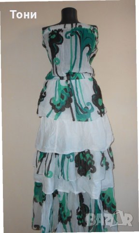 Страхотна лятна дълга  рокля на модна къща Didro , снимка 3 - Рокли - 21722992