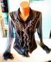 Дамска блуза мрежа Mesh, снимка 1 - Блузи с дълъг ръкав и пуловери - 22057667