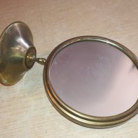 старо френско огледало-антика-мед/месинг-внос от франция, снимка 4 - Антикварни и старинни предмети - 20963710