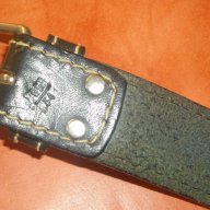 Асиметричен колан за дънки / унисекс / genuine leather , снимка 2 - Колани - 15381222