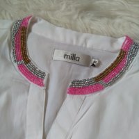 Блуза с декорация 💜 мъниста, снимка 1 - Потници - 25751077