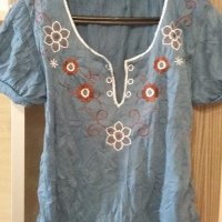 Лятна блуза с декорация, снимка 2 - Тениски - 22104831