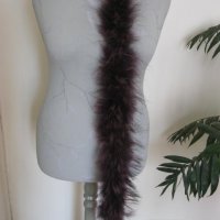 Нова лента за качулка от естествена кожа на касакадна лисица, снимка 6 - Палта, манта - 23831711