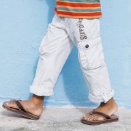 Бял панталон с регулиране на дължината, снимка 3 - Детски панталони и дънки - 11335655