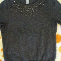 Плетена блузка на H&M xs, снимка 1 - Блузи с дълъг ръкав и пуловери - 24500499