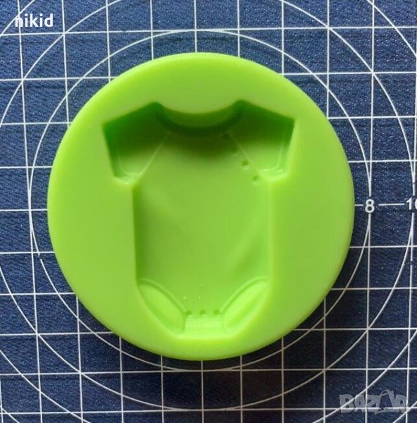 Бебешка дреха Боди силиконов молд форма декорация украса торта фондан, снимка 1