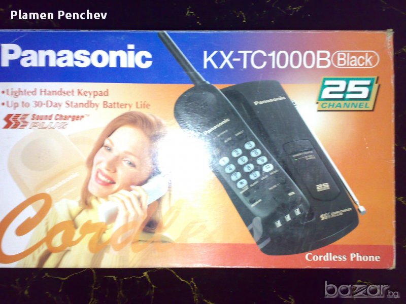 Продавам Безжичен телефон Panasonic KX-TC1000B, снимка 1