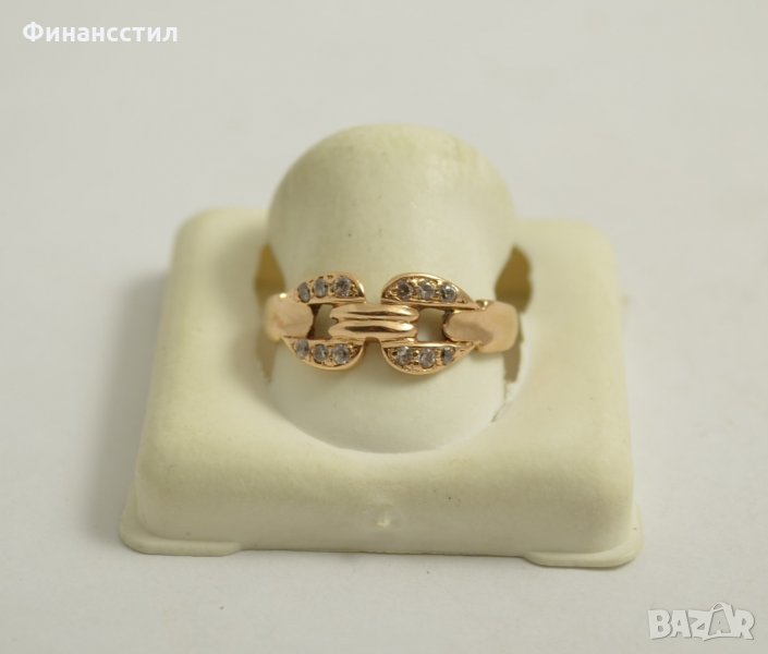 златен пръстен 43550-9, снимка 1