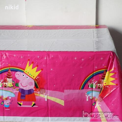 Пепа пиг Pig Peppa найлонова покривка за парти рожден ден, снимка 1