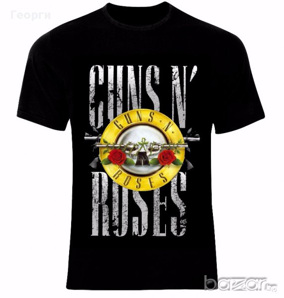 Guns N Roses Logo Rock Тениска Мъжка/Дамска S до 2XL, снимка 1