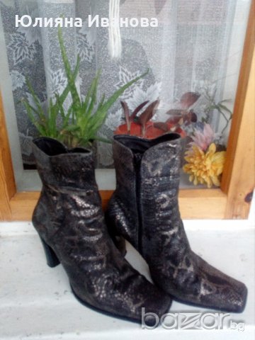 Елегантни боти от естествена кожа, снимка 3 - Дамски боти - 20186639