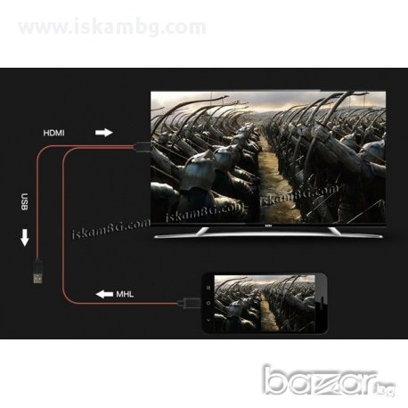 MHL кабел - Samsung - код 0718, снимка 4 - Калъфи, кейсове - 13665240