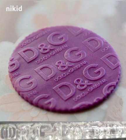 D&G Dolce & Gabbana Долче Габана Прозрачна релефна текстурна точилка за фондан украса