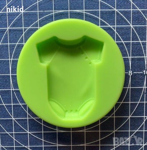 Бебешка дреха Боди силиконов молд форма декорация украса торта фондан