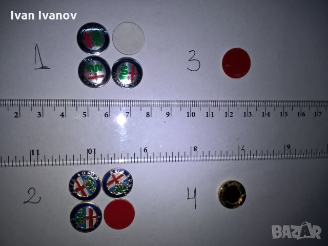 Лого на Алфа Ромео 15мм. за ключ на 156 и 147 с 2 или 3 бутона, снимка 4 - Аксесоари и консумативи - 24492916