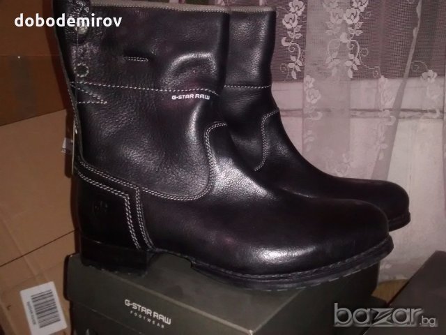 Мъжки кожени ботуши G-Star Raw Craft Rigger  оригинал, снимка 3 - Мъжки боти - 19812922