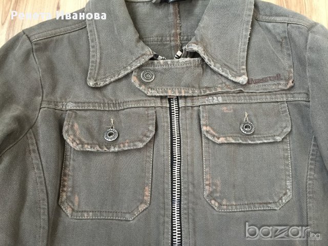 DIESEL дамско дънково яке, оригинално, размер М slim fit, снимка 1 - Якета - 11057841