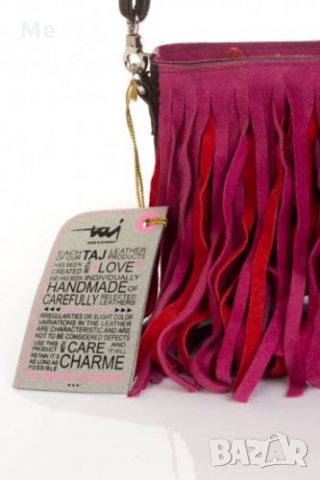 taj Wood Sherer дамска чанта НОВА велур, снимка 2 - Чанти - 23239466