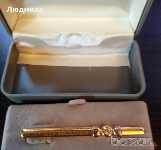 Позлатена щипка за вратовръзка