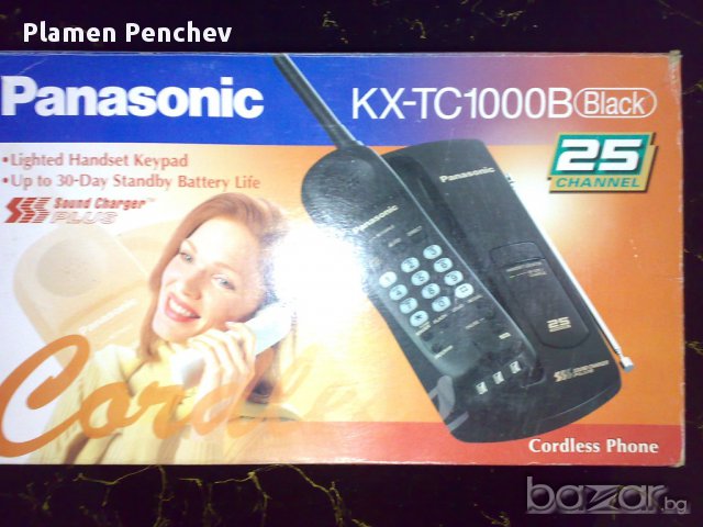 Продавам Безжичен телефон Panasonic KX-TC1000B