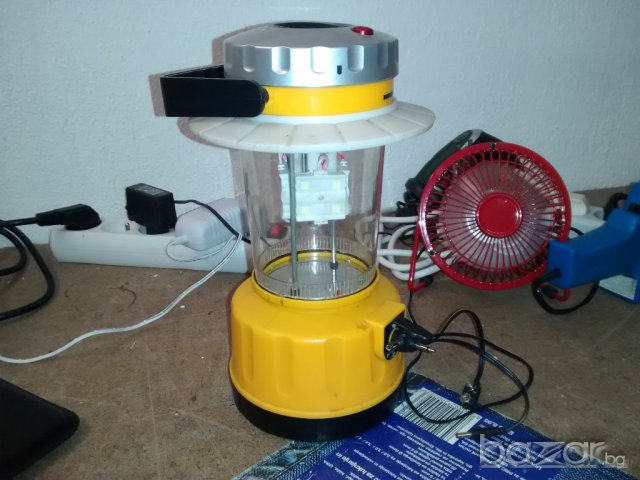 Мощна къмпинг LED лампa, с акумулатор, снимка 3 - Спортна екипировка - 10818468