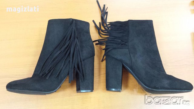 Нови дамски боти с ресни №40/41, снимка 9 - Дамски боти - 15968932