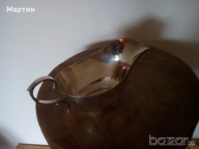 Посребрена масивна стара - Сосиера ( 777891) , снимка 2 - Други стоки за дома - 18294807