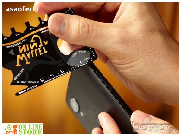 Wallet Ninja - мултифункционално приспособление за портфейл, снимка 2 - Портфейли, портмонета - 10048284