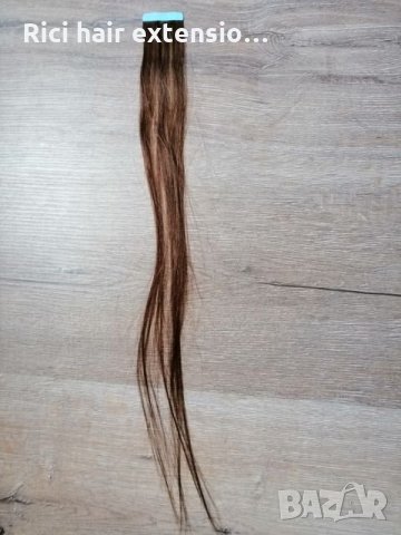 100 % Естествена коса на Стикери за трайно удължаване 50 см., снимка 5 - Аксесоари за коса - 22303033