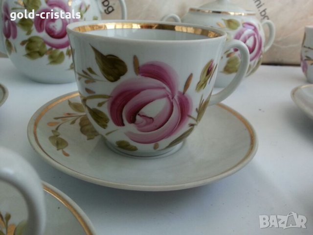 руски порцеланов сервиз за чай, снимка 2 - Сервизи - 25586343