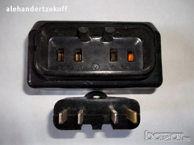 Контакти трифазни 25а 380в и щепсели 16а 380в , монофазни 25а 250, снимка 3 - Други - 11841463