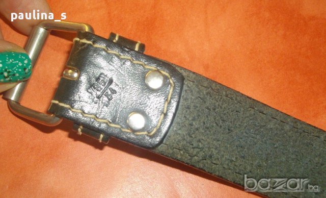 Асиметричен колан за дънки / унисекс / genuine leather , снимка 2 - Колани - 15381222