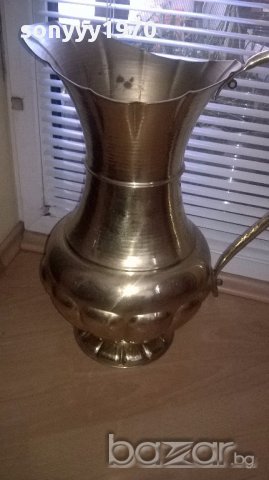 Огромна кана в цвят злато-мед/месиг/бронз-внос швеицария, снимка 7 - Антикварни и старинни предмети - 14644336