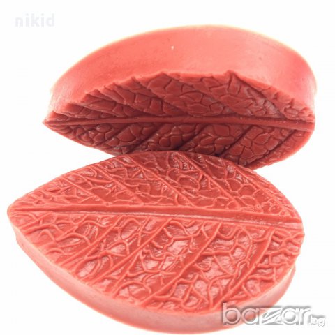 голямо универсално релефно листо 2 части силиконов молд вейнър вайнър украса фондан шоколад торта 