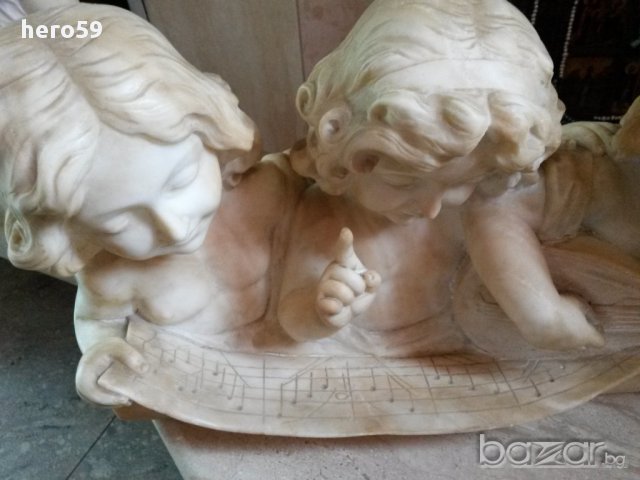 Авторска Мраморна Фигура-уникат 19в.Adolpho Cipriani (Italian, 1880-1930), , снимка 16 - Антикварни и старинни предмети - 16325680