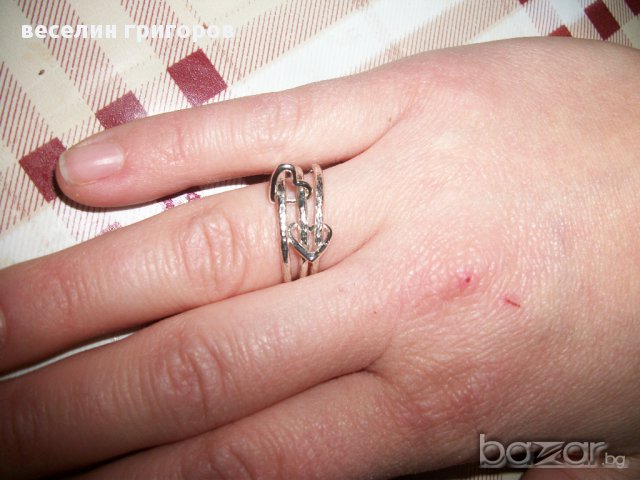 сребърен пръстен, снимка 7 - Пръстени - 10953358