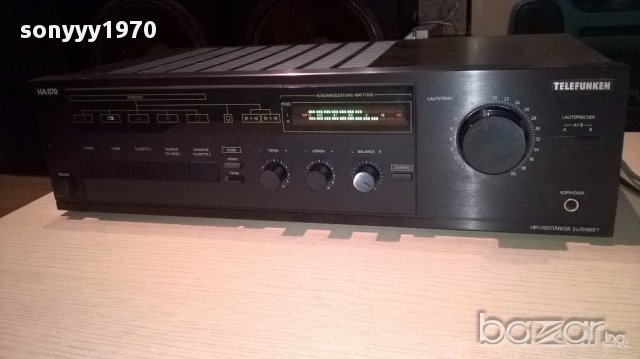 *telefunken ha-870 amplifier made in germany-внос швеицария, снимка 4 - Ресийвъри, усилватели, смесителни пултове - 14198048
