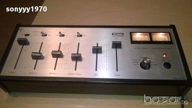 Vivanco 9750-mixer-музикантски мишпулт-внос швеицария, снимка 2 - Ресийвъри, усилватели, смесителни пултове - 15676539