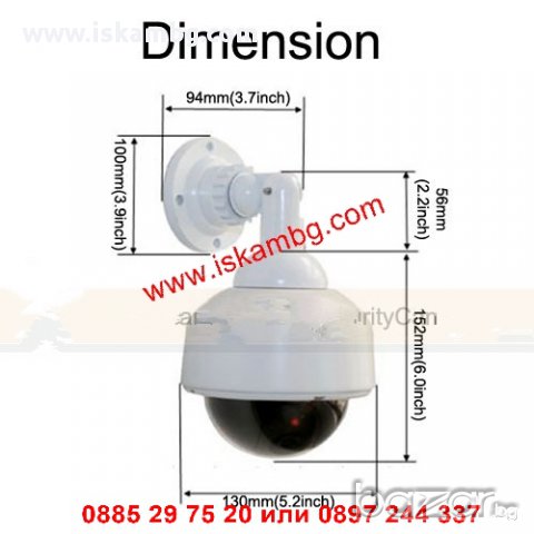 Външна фалшива камера ( БЯЛА ) - код 0376, снимка 4 - Други стоки за дома - 12391918