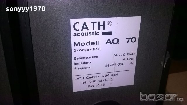 cath aqoustic aq70-70w/4ohm-тонколони-внос швеицария, снимка 8 - Тонколони - 18871377