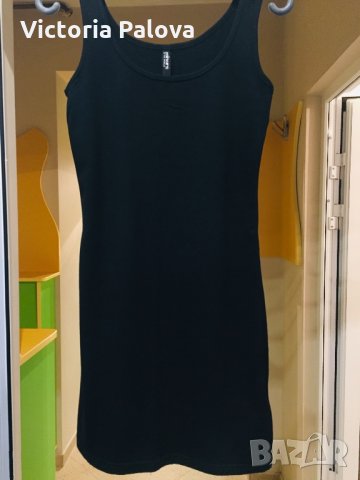 Черен памучен потник S, снимка 2 - Потници - 25144227