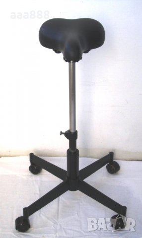 Работен офис стол табуретка с велосипедна седалка , снимка 2 - Столове - 23638434