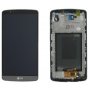 Оригинален LCD дисплей за LG G3 D855 + Тъч скрийн + рамка / черен, снимка 1 - Резервни части за телефони - 21127947