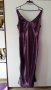 Сатена лилава рокля, размер М, снимка 1 - Рокли - 17662237